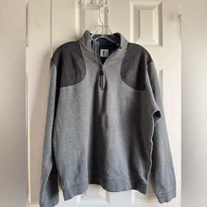 Sharp Lad Stuart Gray Men’s Quarter-Zip Pullover - Size Medium